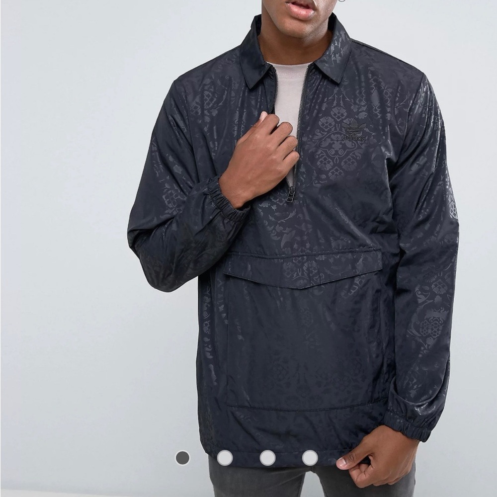 adidas Originals Ornamental Block Half-Zip Coach Jacket CF5317 size 2XL